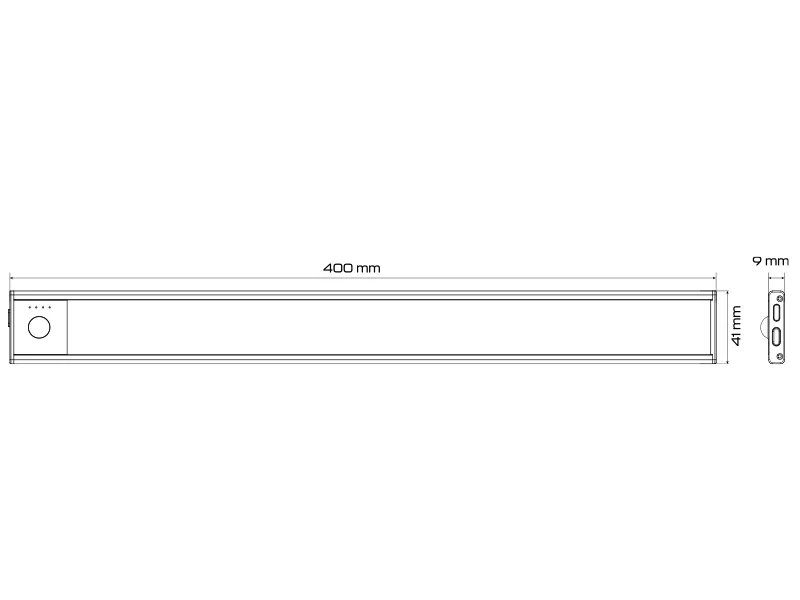 AUTOLINE Laddningsbar LED-innerbelysning med Rörelsesensor 71 LED USB-C 1500mAh - Bild 3