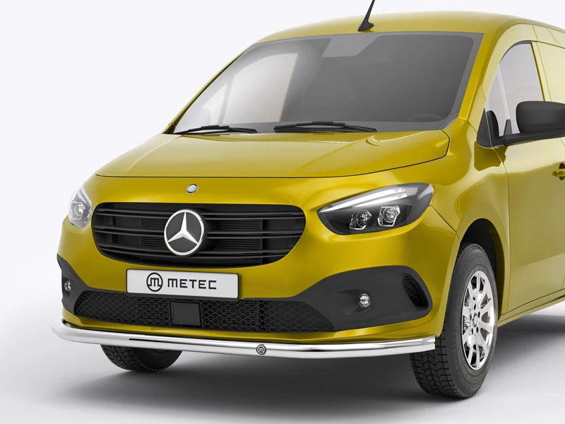 Spoilerbar polerad fram för Mercedes-Benz Citan (II), Ö 60.00mm - Ledextraljus.eu
