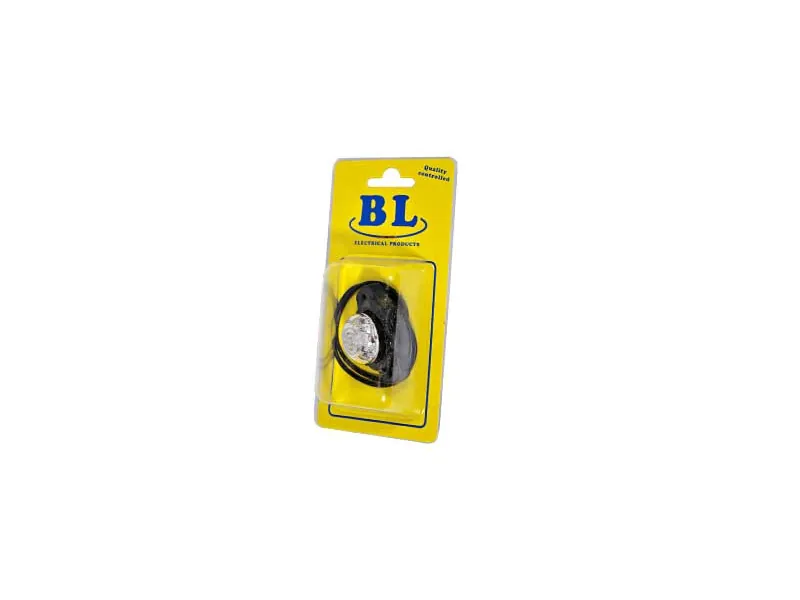 BL LED-markeringsljus rött i gummihus 12/24V
