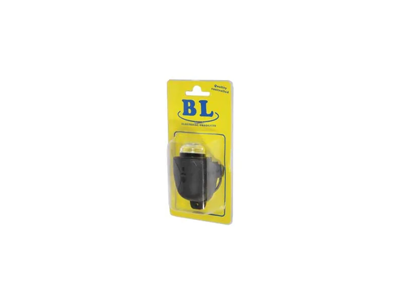 BL LED-markeringsljus klart i gummihus 12/24V