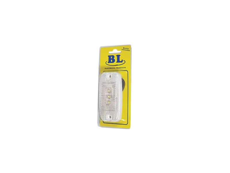 BL LED-markeringsljus vitt 9-36V, 0,5 m kabel