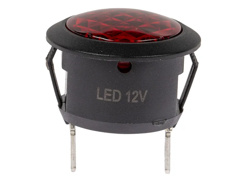 C-PWR LED-kontrollampa röd 12V för 20 mm hål - Bild 4