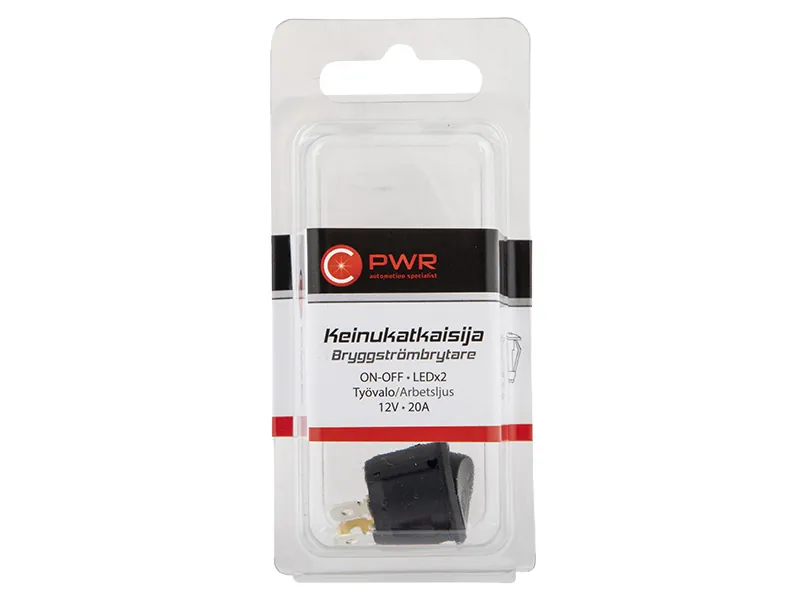 C-PWR vippbrytare arbetsljus med LED 12V 20A, ø 20 mm - Bild 3
