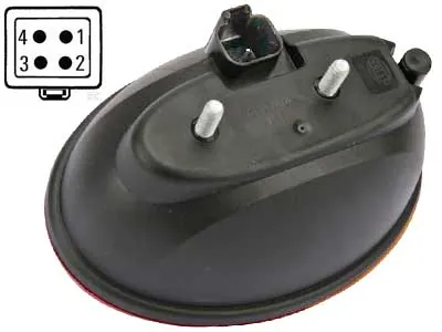 HELLA Bakljus 3-kammar Vänster 12V P21/5W - Broms, Bak & Blinkers - Bild 3