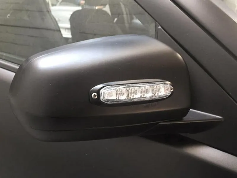 LED Varningsljus Horisontell 12-24V Bärnstensgul 6x Power LED med 19 Blinkmönster - Bild 4