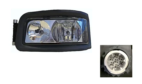 MAN TGA/TGS Strålkastare Vänster med Elreglage 6-pin - Ledextraljus.eu