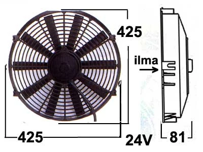 VENTILAATOR 24V - 16'' IMEV - Ledextraljus.eu