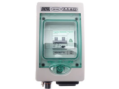 DEFA El-Central 230V - 16A Grå - Ledextraljus.eu