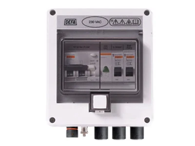 DEFA El-Central 230V - 16A med 3 Utgångar - Ledextraljus.eu