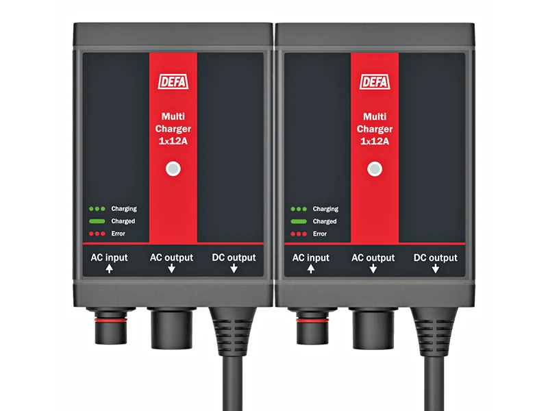DEFA MultiCharger 2x12A Batteriladdare - Ledextraljus.eu