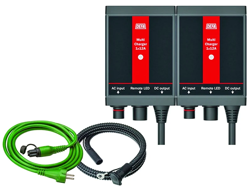 DEFA Batteriladdare ChargerKit 2X12A 12V 2X12A IP44 - Ledextraljus.eu