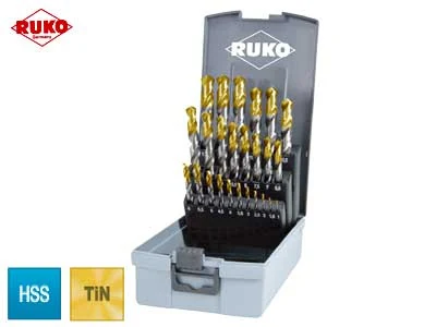 Borrset 25 delar RUKO TiN-belagt - Ledextraljus.eu