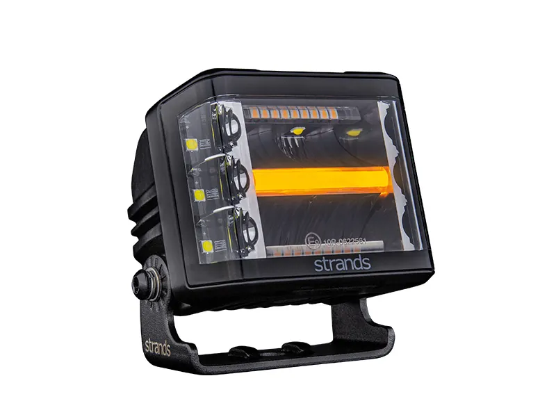 Strands Siberia Red Fox Side Shooter LED Arbetslampa 3500lm 9-32V med Varningsljus - Bild 2