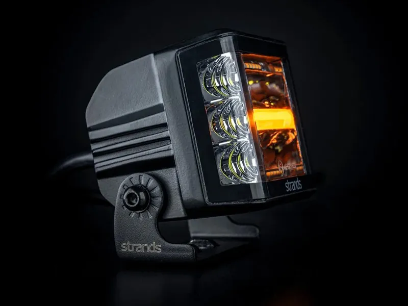 Strands Siberia Red Fox Side Shooter LED Arbetslampa 3500lm 9-32V med Varningsljus - Bild 4