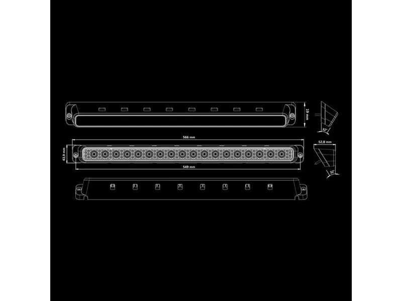 STRANDS NUUK E-LINE SCENE LIGHT 9200lm Arbetslampa 10-36V Justerbar - Bild 10