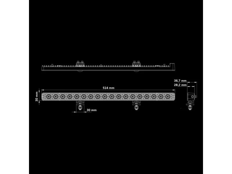 STRANDS NUUK E-LINE LED-ramp 9200lm 10-36V 514mm Extraljus - Bild 9