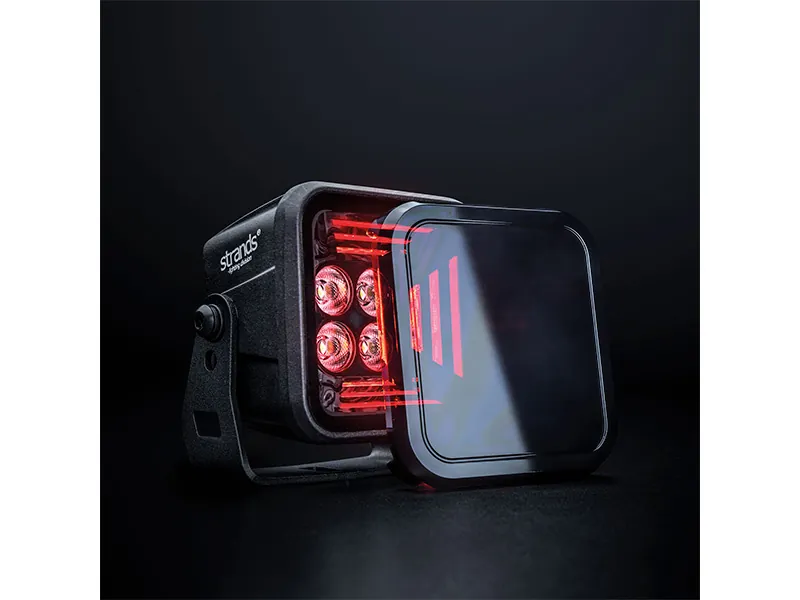 STRANDS Dark Knight Fortex Work Arbetslampa 3900lm 9-36V Röd - Bild 3