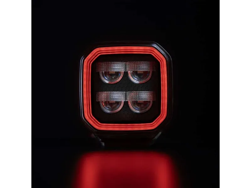 Strands FOR9T NO-GLARE Arbetsbelysning 7200lm 10-48V med Röd och Gul Positionsljus - Bild 7