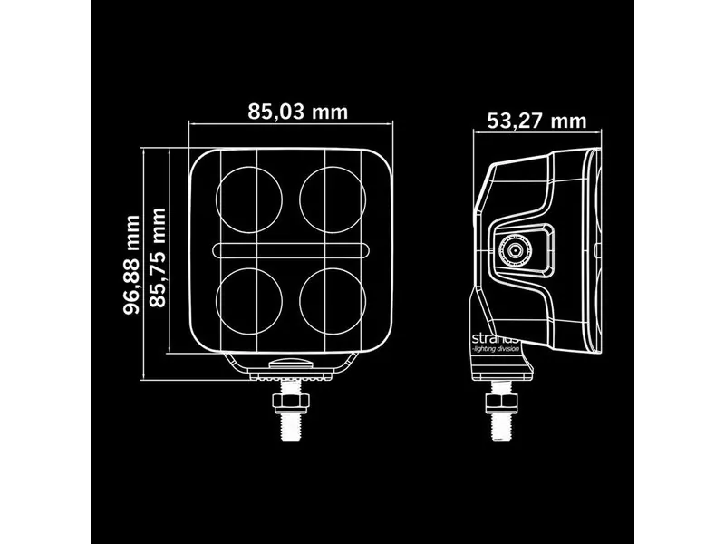 STRANDS NUUK D-LINE QBA Fjärrljus 3680lm 10-32V med Gul och Vit Positionsbelysning - Bild 9
