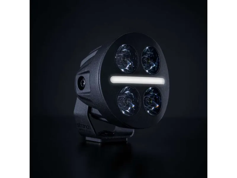 STRANDS NUUK D-LINE MC Extraljus 2540lm 10-32V med Vit och Gul Positionsljus - Bild 2