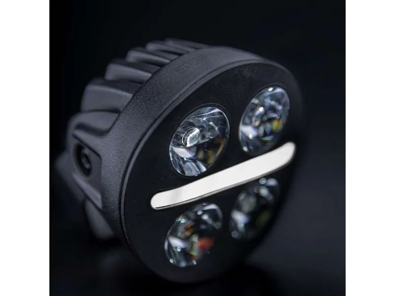 STRANDS NUUK D-LINE MC Extraljus 2540lm 10-32V med Vit och Gul Positionsljus - Bild 5