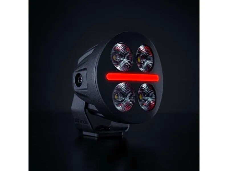 STRANDS NUUK D-LINE MC Arbetsljus 2740lm 10-32V med Röda och Gula Positionsljus - Bild 2