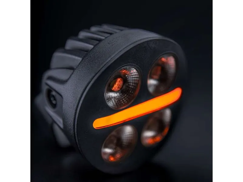 STRANDS NUUK D-LINE MC Arbetsljus 2740lm 10-32V med Röda och Gula Positionsljus - Bild 4