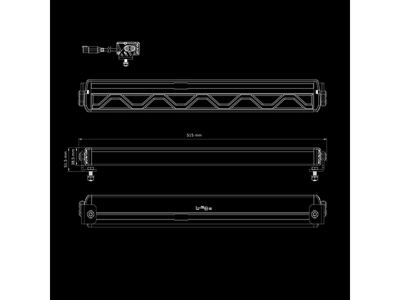 STRANDS FIREFLY LED BAR 20" 10670lm 10-48V Extraljusramp - Bild 7