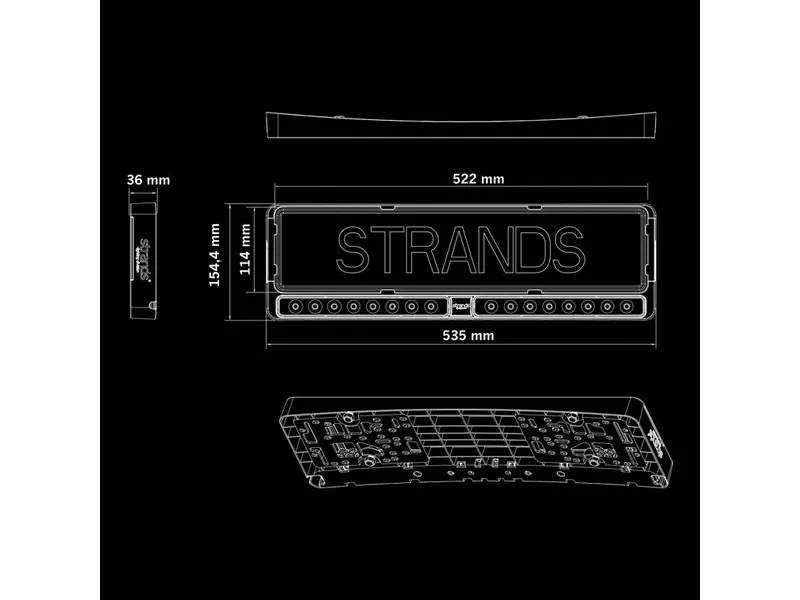 STRANDS NUUK E-LINE DUO BLACK LED-ramp 2x10 tum 9000lm 9-36V - Bild 6