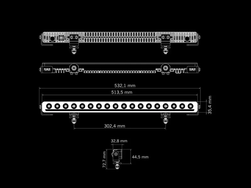 Strands Nuuk D-Line 20" LED-ramp 11000lm 10-36V - Bild 2