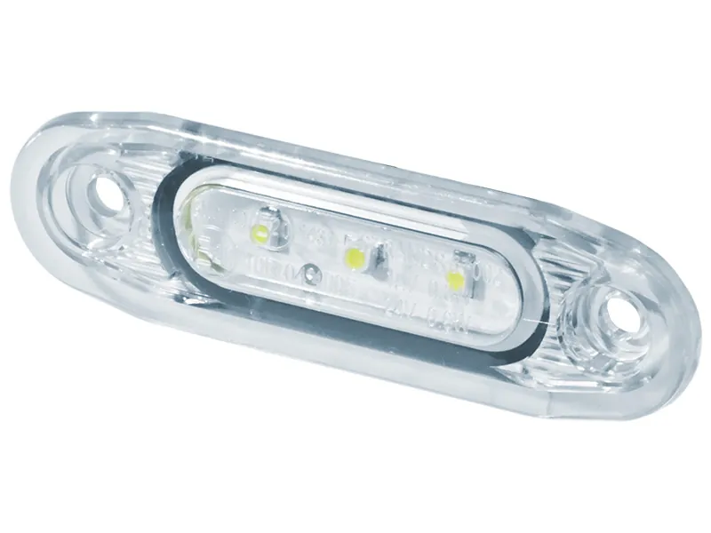 STRANDS Positionsljus Vit LED 12-24V Infälld Montage med 5m Kabel - Ledextraljus.eu