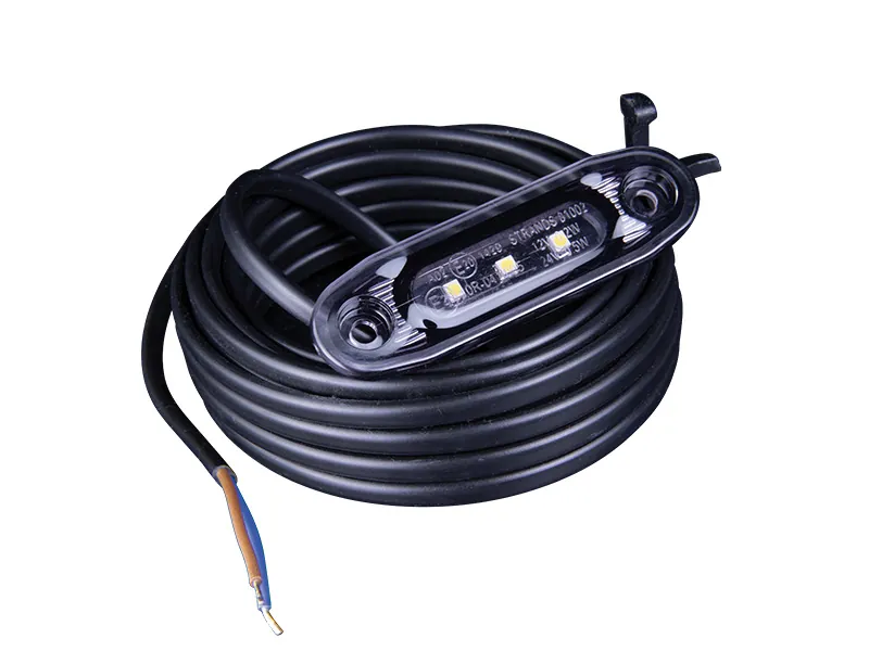 Strands Dark Knight Ultra Slim Positionsljus Röd LED 12-24V E-godkänd - Bild 5