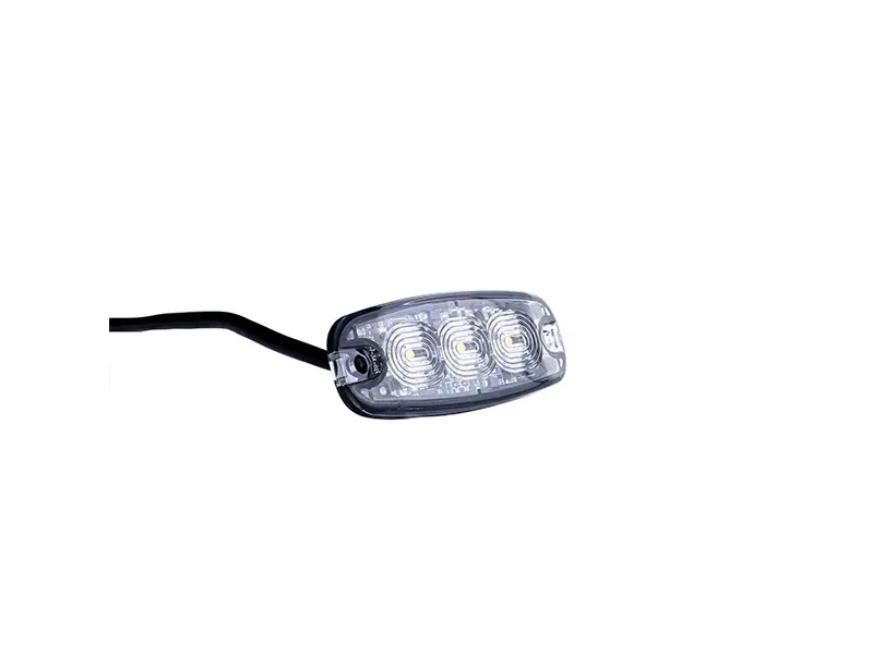 Strands LED-blixtljus 3 LED gult, klar lins - Bild 3