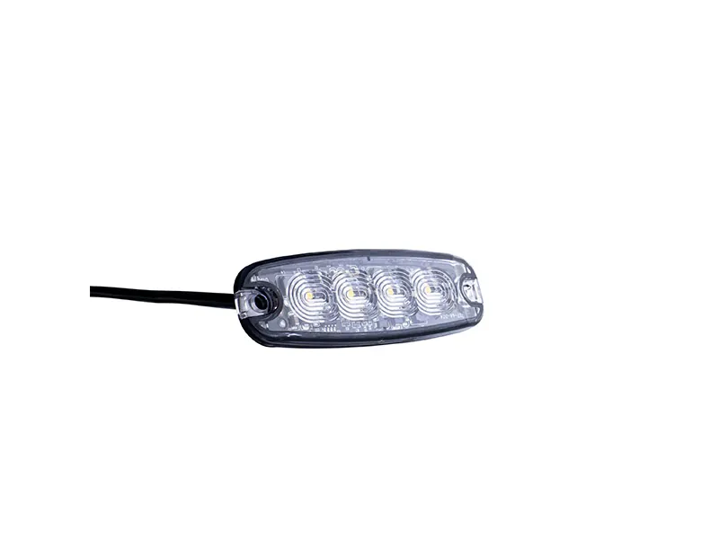 Strands LED-blixtljus 4 LED gult, klar lins - Bild 2